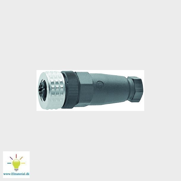 Kabeldse M12 4-polet Polantal 4 Belden type-nr 933139100