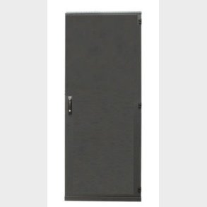 Gulvrack 800X800X1980 42HE pladedr sort        