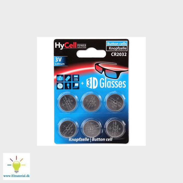 Batteri CR2032 K6 3V litium knapcelle