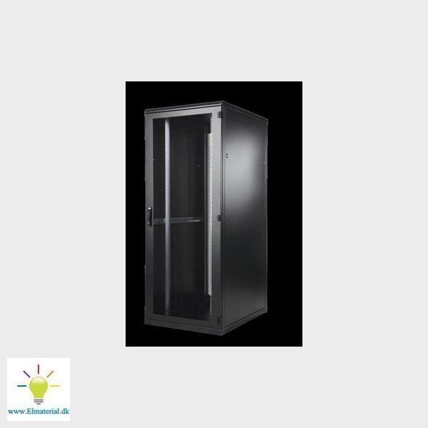 Serverrack 600x1000x1980 42U perforeret dr sort