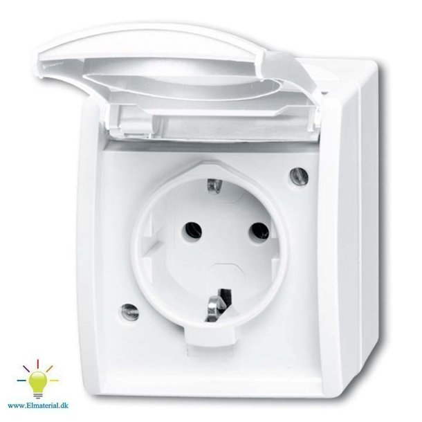 Stikk. Ocean Enkelt Hvid Ip44