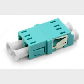 LC-fog duplex OM3 aqua utan fläns