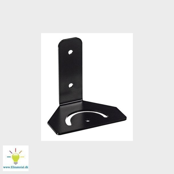 Monteringskonsol for vg, enkelt, rustfri, sort