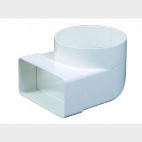 UNITE rund �100 muffe 90 grader flad 55x110