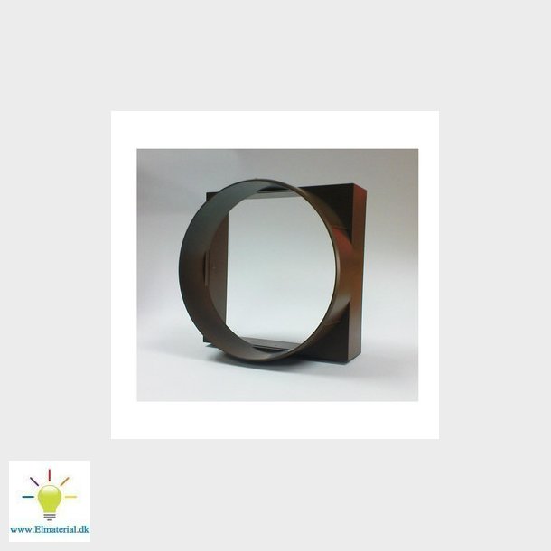 UNITE rund 100 muffe-firkant 90x90 Brun