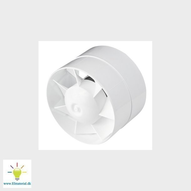 UNITE KANALVENTILATOR 16W med timer til 125 mm kanalrr