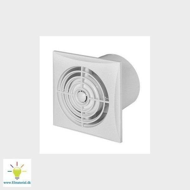 Unite Silent ventilator med Timer &amp; Hygrostat 100 System+ komplet med front panel