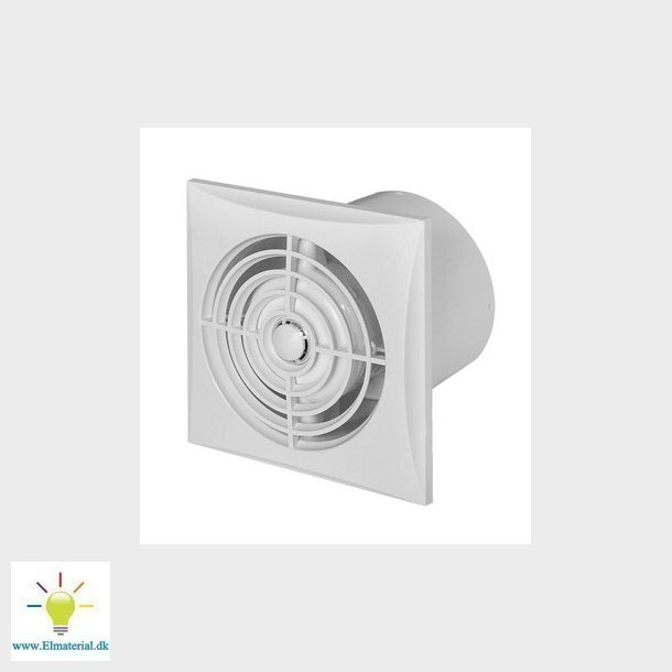 Unite Silent ventilator med Timer 100 System+ komplet med front panel