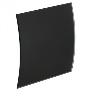 UNITE Frontpanel i �gte glas mat sort i buet design for system+ ventilator �100