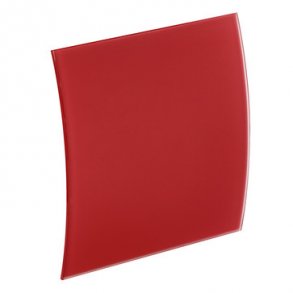 UNITE Frontpanel i �gte glas mat r�d i buet design for system+ ventilator �100