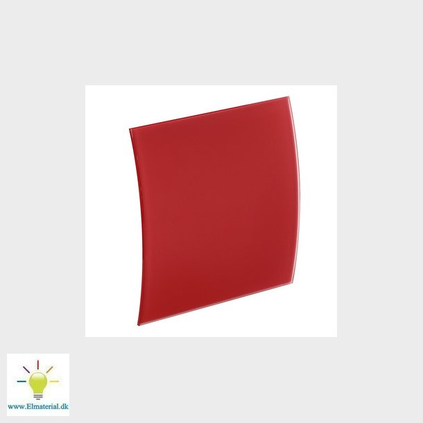 UNITE Frontpanel i gte glas mat rd i buet design for system+ ventilator 100