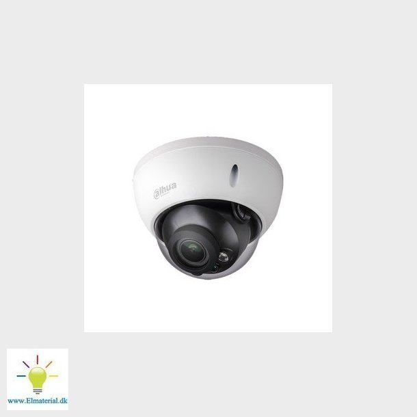 Vandalsikkert dome kamera 2 MP med 2,7-13,5 mm motoriseret objektiv, SD-kortlser og IR-lys, IPC-HDB
