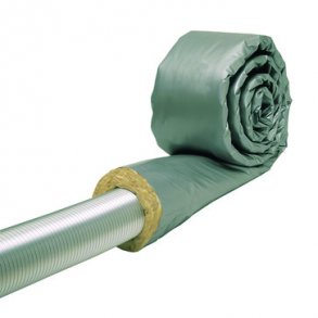 Unite isoleringsstr�mpe til ventilationsr�r �100 mm x 4 m med 30 mm isolering