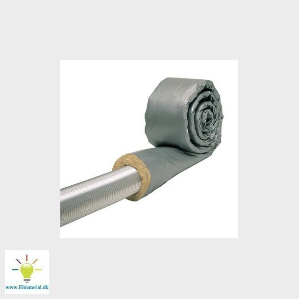Unite isoleringsstrmpe til ventilationsrr 100 mm x 3 m med 50 mm isolering