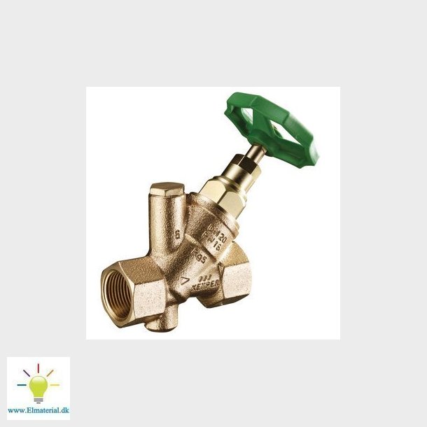 Kemper Standard fristrmsventil muffe/muffe 12" rdgods