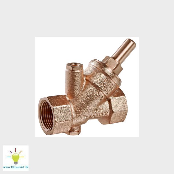 Kemper EA kontrollerbar kontraventil til brandskab muffe/muffe 1" PN16 rdgods
