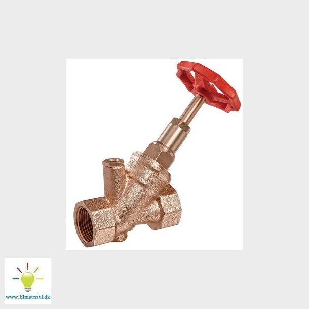 Kemper Weser fristrmsventil muffe/muffe 34" rdgods