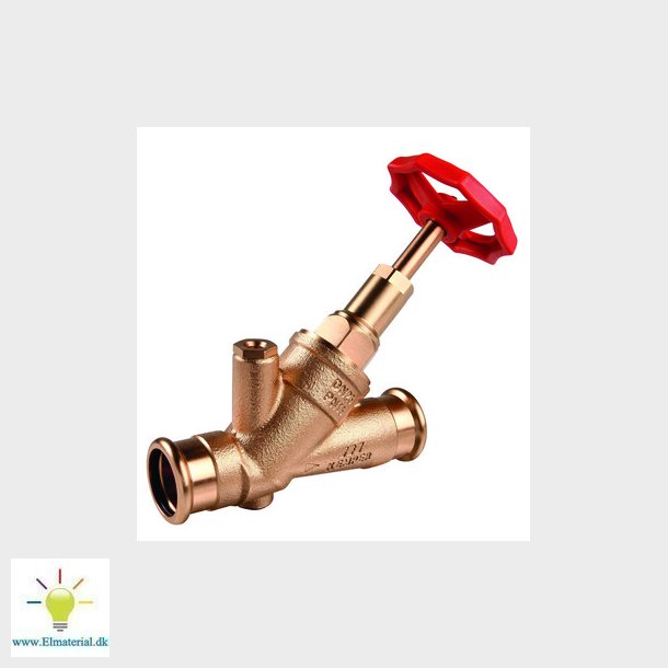 Kemper Weser fristrmsventil pres/pres 15 mm rdgods