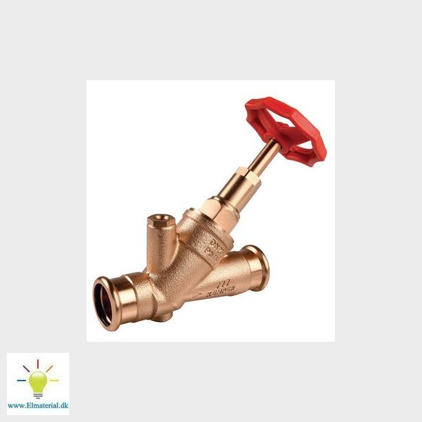 Kemper Weser fristrmsventil pres/pres 18 mm rdgods