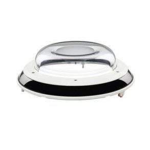 Dome bubble and cover, for outdoor surface mount or pendant mount, clear.
