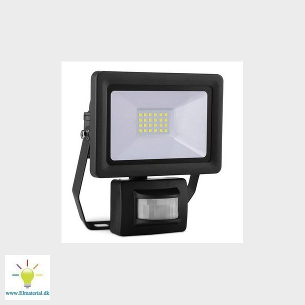 UNITE Projektr 1460lm 20W 4000K IP44 med PIR sensor