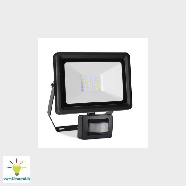 UNITE Projektor 2190lm 30W 4000K IP44 med PIR-sensor