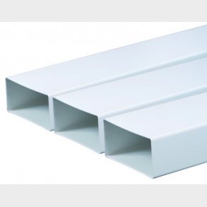 UNITE flad kanalrr 75 x 150 mm L=1,0 m Hvid PVC