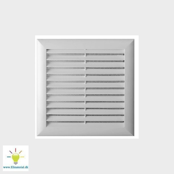 Unite vggitter i plastik  med indbygget insektnet 140 x 140 mm Hvid