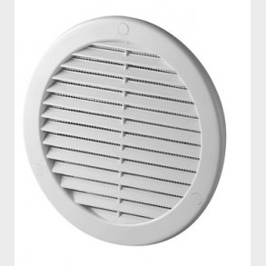 UNITE murrist i plastik med indbygget insektnet �100 mm flangeHvid