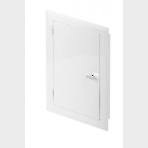 UNITE  Inspektionsdr 150x250 med ls Hvid Metal