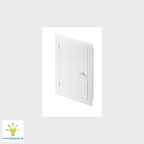 UNITE  Inspektionsdr 150x250 med ls Hvid Metal
