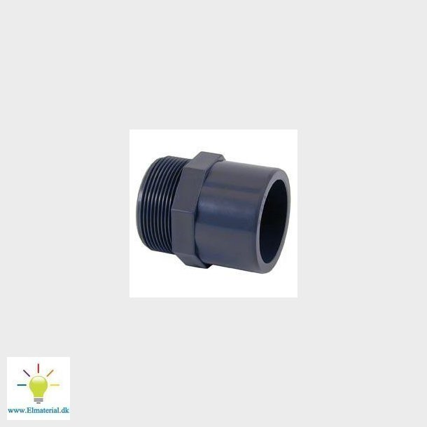PVC gevindnippel 50 mm x 112"