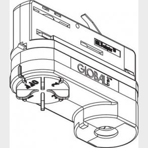 GLOBAL Adapterst XTSA68 Hvid