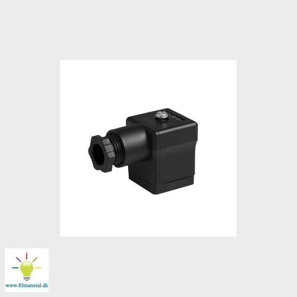 Stik sort DIN 43650-A