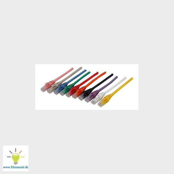 Patchkabel Cat 6, 10 m, for udendrs,  hvid UV kabelkappe