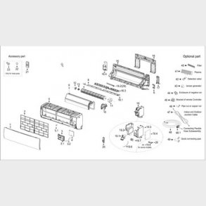 Midea MP 3,8kW Motorspj�ld til indedel