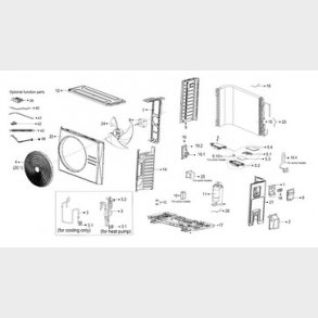 Midea MP 7,3kW ventilator til udedel