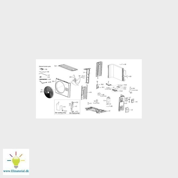 Midea MP 7,3kW ventilator til udedel