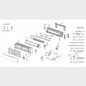 Midea MP 7,3kW Luftfilter 2 stk