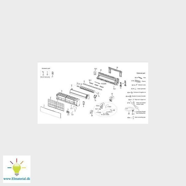 Midea MP 7,3kW Styreprint indedel