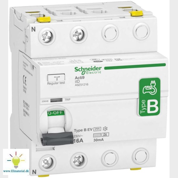 Hpfi 2P 16A 30Ma B Ev Ac / Dc