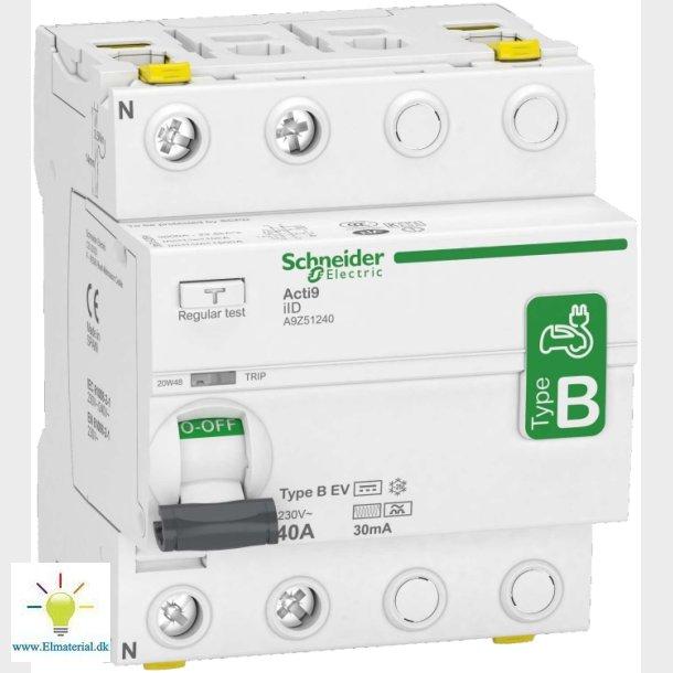 Hpfi 2P 40A 30Ma B Ev Ac / Dc