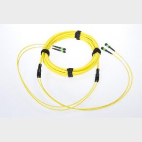 ULL TeraSPEED 2xMPO12F-2xMPO12F, 24-Fiber, LSZH, Gul, Metode A, 25M, Fanout = 84/152