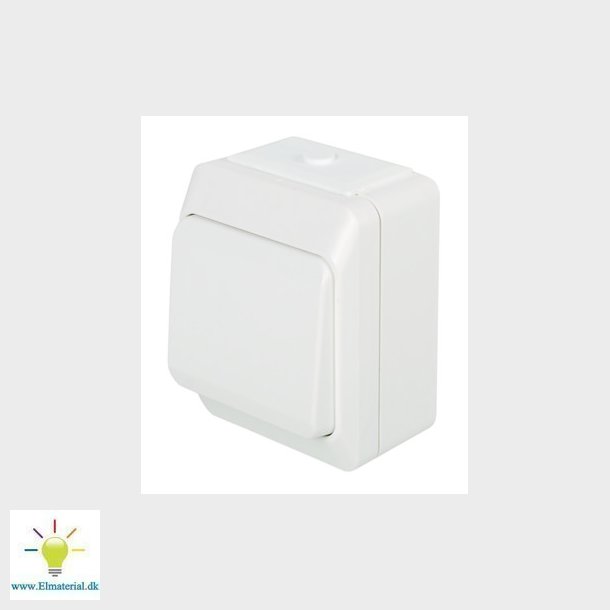 NORTIC Afbryder korrespondance IP44 Hvid 10A/250V