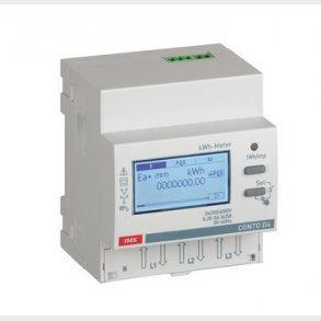 Energim�ler kWh, Conto D4-Pd, 3F/3F+0, 63A direkte, MID klasse B, dobbelt tarif/digital input, Modbu