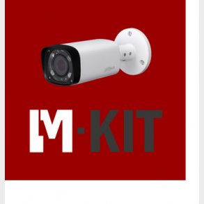 VIDEO-KIT, 4 kanal NVR m/ 1TB-HHD, 4K og PoE + 4 x 2MP Bullet, hvid, 2,8 mm, IR + 4 x bagboks