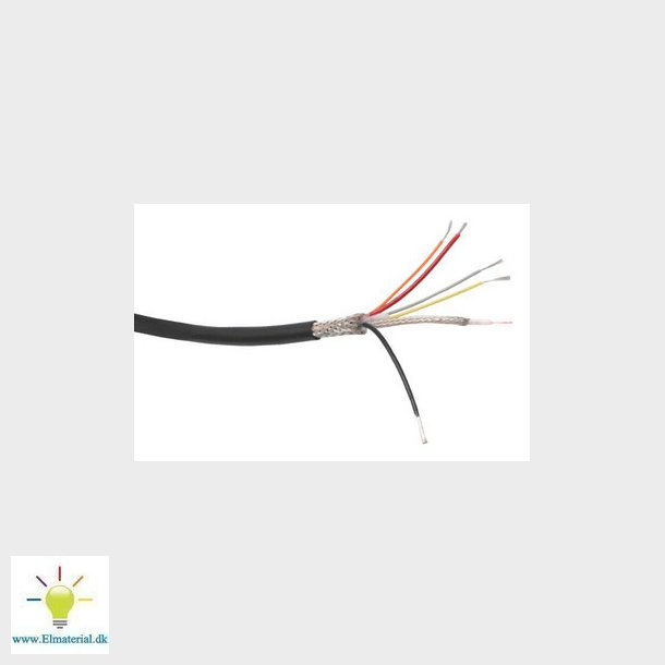 Coaxkabel Orlaco 6 leder (1xAWG26+3xAWG26+2xAWG22) halogenfri sort