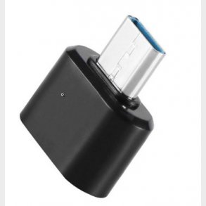 USB adapter USB-C han / USB-A 3.0 hun sort