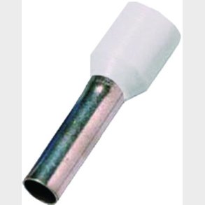 Isolerat anslutningsrör vit 0,5mm2 L=8mm