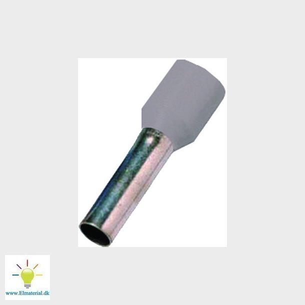 Isoleret terminalrr gr 2,5mm2 L=8mm